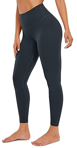 CRZ YOGA Butterluxe Damen High Waist Sport Leggings Blickdicht Yoga Leggins Sporthose Workout Gym Yogahose - 64cm Echte Marine 38