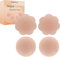 Cache Teton en Silicone, Cache Teton Femme, 2 Paires Réutilisable Auto-adhésif Cache-tétons en Silicone Nipple Cover Couvre-Tétons Adhésif et Réutilisable en Silicone