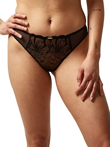 Chantelle Fleurs Tanga Black Black XL - 16
