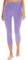 DDOBB Leggings Damen 3/4 High Waist Capri Sporthose Blickdicht Elastisch Kurze für Yogahose Fitness Zuhause Laufhose(G-Hellviolett, (DE42-48)=L-XL)
