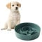 Havniva Ceramic Slow Dog Feeder Bowl for Small Dog, Slow Dog Food Bowl Small, Slow Dog Water Bowl, Stop Bloat, Preventing Choking (1 x Dark Green, 15.5cm)