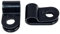 Generic 100 Pack Black Nylon P-Clips, Plastic Cable Clips, 5mm (3/16) Diameter