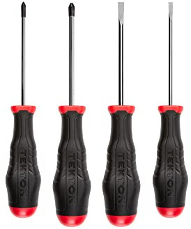 TEKTON High-Torque Screwdriver Set, 4-Piece (#1 - #2, 3/16-1/4 in.) | DRV43015 | Made in USA