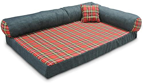 Baldiflex - Cuccioletti, Materassino Cuccia Letto Cuscino Morbida per Cane e Gatto Tobia con Memory Foam, 120x75cm