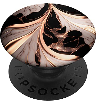 PopSockets Pop Grip:Roségoldener Marmor PopSockets mit austauschbarem PopGrip