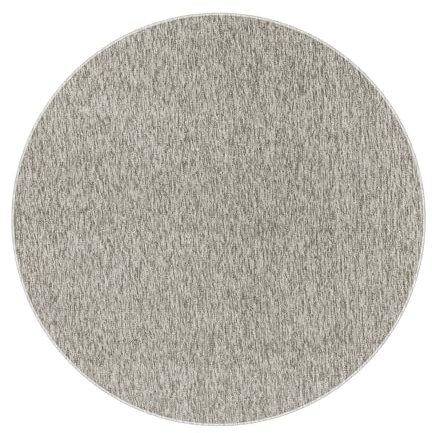 Carpetsale24 Runder Teppich 200 cm Beige, Einfarbiger Kurzflor Schlingenteppich für Wohnzimmer, Esszimmer oder offenen Wohnbereich, Modern, weich & pflegeleicht