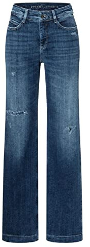 Mac - Damen 5-Pocket Jeans, Dream Wide Authentic (5439-90-0358L)