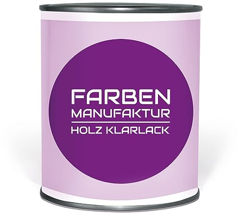 Farben Manufaktur Möbelfarbe PU Klarlack Möbellack Holzlack Arbeitsplatten Tisch glzd./smt 1L, Farbe: Seidenmatt