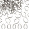 SUNNYCLUE 1 Box 100 Stück Offene Biegeringe Ovale Biegeringe 304 Biegeringe Aus Edelstahl Quetschbügel Verbindungsringe Schmuckverbinder Kettenglieder Biegeringe Großpackung Für Schmuckherstellung Zu