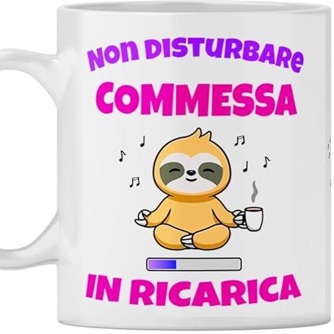 TeeDesign Tazza Commessa, Idea Regalo di compleanno o natale per lei, Tazza per regali divertenti, Gadget Tazze con mestieri da regalare