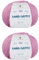 Gomitoli per lavoro a maglia e uncinetto, 100% Pura Lana Vergine Merino Extrafine by Lana Gatto. Linea Baby Soft bambini, neonati naturale con Aloe Vera, 100 g. 340 mt, (Rosa - 9409, 2)
