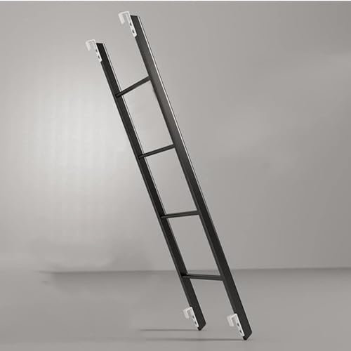 Metall-Etagenbettleiter, Etagenbett, Schrägleiter, Kletterleiter, Dachbodenleiter, Wohnmobilleiter, Kinderbett, ROM-Möbel, einfache Montage, Bettleiter (Größe: 1,3 m) (einfarbig, 1,5 m)