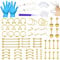 WillTen 100PCS Piercing Kits for All Piercings, 12G 14G 16G Piercing Needles Tools for Nose Septum Belly Button Lip Tongue Cartilage Ear Tragus Helix Piercing with Piercing Jewelries Clamps Tool Kit