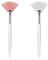 Giantree 2 pinceles de abanico para cosméticos, 15 cm, cepillo facial suave, aplicador de ácido, cepillo de esteticista, cepillos faciales para mujeres y niñas, maquillaje cosmético, multiuso