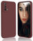 DESSEN Funda para OPPO A74 4G Capa - Silicona Carcasa Antigolpes Protector Camara Móvil Case Cover Suave Delgada Bumper Anti-Huellas, Rojo Vino