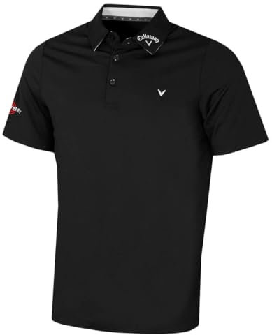 Callaway Apparel Herren Emea Ss Odyssey Bloc Polohemd, Caviar, XXL