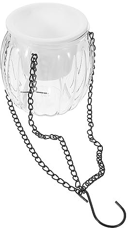 SEWOART Pot De Suspendu Autonome Eau Jardinière Transparente avec Chaînes pour Intérieur Et Extérieur pour Plantes Et