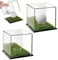 2Pcs Klarer Acryl Golf Ball Display Case, Universa-l Acryl Vitrine, Acryl Baseball Vitrine mit Sockel für Einzelne Baseball, Staubschutz transparenter Aufbewahrungskasten für Souvenir Golfball