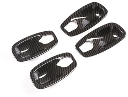 DZSQOMHGD Door Handle Car Styling Carbon Texture Interior Door Handle Bowl Frame Cover Trim For BMW 5 Series E60 2004 2005 2006 2007 2008 2009 2010 Car Interior Door Handle(06-10 Carbon)