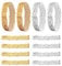 Sequin Headbands 12 Pack - Silver & Gold, Sparkle Disco Adjustable Elastic Glitter Head Bands for Girls & Women, Sparkly Fashion Elastic Headbands for Dance Party