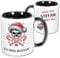Unikatolo Anti Weihnachtstasse Ich hasse Wichteln, Glühweintasse mit Name personalisiert, Totenkopf mit Zuckerstange, Weihnachtshasser, Grinch, Weihnachtsmuffel Anti Weihnachten lustig Tasse schwarz