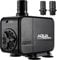 32W Pompe Eau Submersible,2200L/H Aquarium Pumpe,Débit Réglable Pompe Bassin Amphibie,Pompe Fontaine avec Filtre et 3 Buses 19mm/22mm/25mm,Hauteur Refoulement Max 2.4M,Pour Aquarium, Bassin,Fontaine
