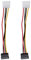 Gbloodst 2X Sata Alimentation Câble Convertisseur Adaptateur vers Mâle Molex, 6 Pouces