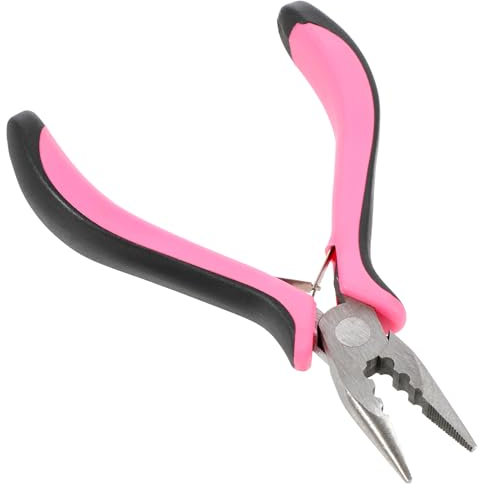Haarverlängerungs Zange, 3 Loch Haar Zange Mini Hair Extensions Zange für Nanoringe und Microringe Microring Extensions Zubehör für Friseure und Diy Haarverlängerungen Entfernen von Bonding Extensions