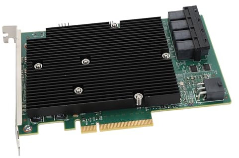 Ailgely LSI 9300 16i HBA -Karte 12Gbit / S 16 SAS Port Controller PCIe -Expansion für Hochleistungsdatenübertragungsserver