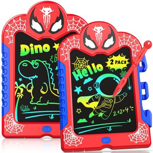 Braxel 2 Stück 8,5 Zoll LCD Schreibtafel Kinder Spielzeug Ab 2 3 4 5 6 Jahre Junge, Kinderspielzeug Spiele Ab 3-7 Jahre Geschenk Junge Mädchen 2-8 Jahre, Ostergeschenke Kinder Maltafel Zaubertafel
