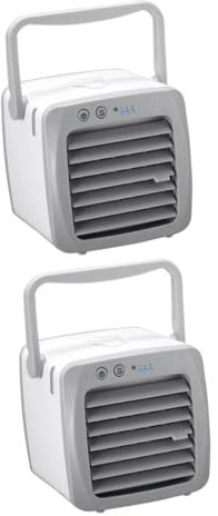 Alipis 2 Piezas Mini Enfriador De Aire Pequeño Humidificador Humidificador Portátil Acondicionadores De Aire Portátiles De Aire Pequeño Enfriador Mini Enfriador USB