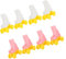 UPKOCH 4paare Miniatur Rollschuhe Für Puppen Niedliche Bunte Kunststoffschuhe Für Bastelarbeiten Und Puppendekoration Robust Für Kreatives Spielzeug