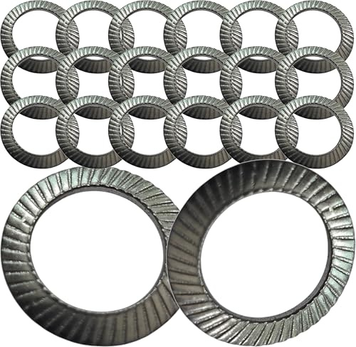M12 Serrated Locking Washers A2 Stainless Steel for M3, M4, M5, M6, M8, M10, M12, M14 and M16 Screws (Pack of 20)