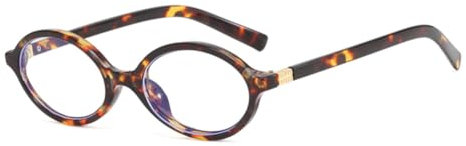 DiiWmme Blaulichtfilter Brille Damen Herren Ovale Computerbrille Ohne Sehstärke UV-Schutz Anti-Ermüdung Gaming Schutzbrille