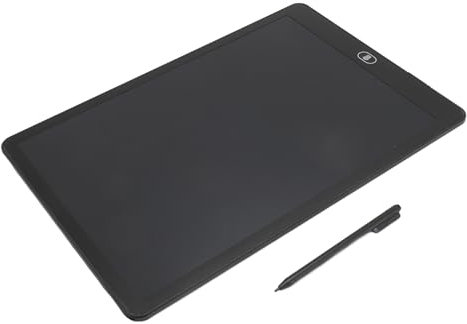 LCD -Schreibtablette, Umweltfreundliche Bildungsstätte Elektronische Schreibbrett 16 -Zoll Druckerkennung Technologie Kunststoff Flexibel mit Stift Zum Lernen (Black)