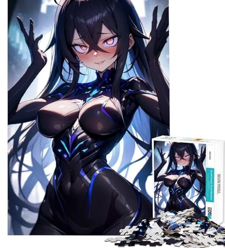 1000-teiliges Puzzle Sexy Anime Girl Lernspiel Herausforderung Denksportaufgabe perfektes Deko-Geschenk für Frauen und Männer (Größe 38x26cm)