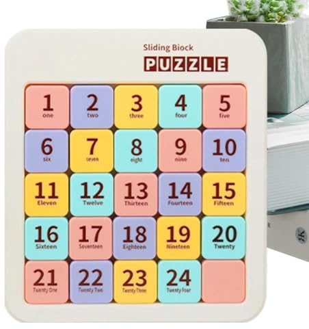 Kids Slide Puzzles - Magnetic Number Brain Teaser Puzzles Games, Intelligence Blocks Toys, Educational Learning | For Adult Boys Kids Home Travel Camping School Birthday Festival