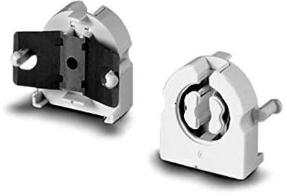Vossloh Einsteckfassung G13 Dicke 13mm mit rückseitigen Splinten und Feder für Längenausgleich