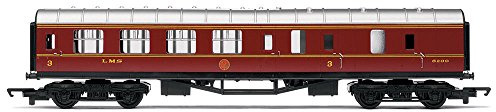 Wagen RailRoad LMS, Brems-Personenwagen dritte Klasse, Epoche 3, Schwarz