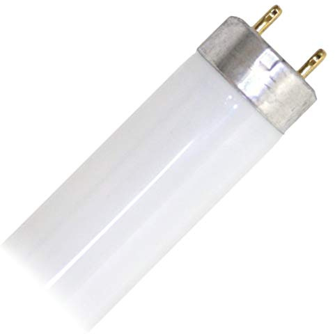 GE Lighting 45741 T8 Straight Linear Fluorescent Lamp 17 Watt 2-Pin G13 Base 1325 Lumens, 3000K, 24 Inch Length, Ecolux Starcoat