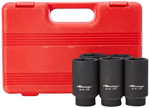neilsen CT1341 Socket Set for Car Wheel Hub Nuts - Silver