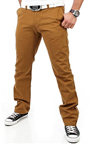 Reslad Chino Hose Herren, schwarz Top Qualität | Moderne Stoffhose, Baumwollhose für Männer | Leichte Herren-Hose, Freizeithose Regular fit für Herren und Jungen