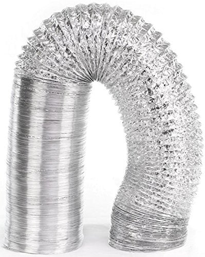 Intelmann Alu-Flexschlauch 10m Ø 150 mm + 2 Edelstahl Schlauchschellen (80 100 125 150 160 200)