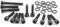 Tech-Parts-Koeln Satz Vario Schrauben Deckel für Yamaha Aerox Mbk Nitro Minarellimotor Set Schwarz