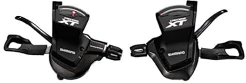 Shimano XT 11X2/3V. C/Abrazadera C/DISP Mando, Negro, Talla Única