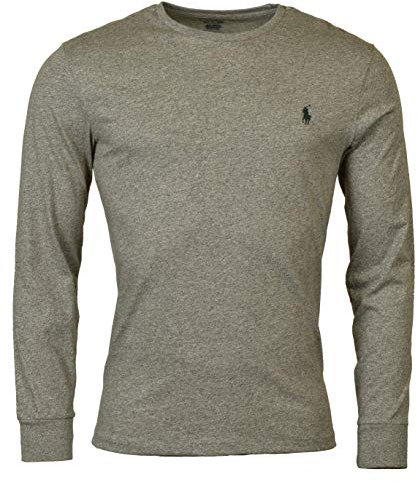 Polo Ralph Lauren Men's Long Sleeve Pony Logo T-Shirt - (XX-Large, Dark Vintage Grey)