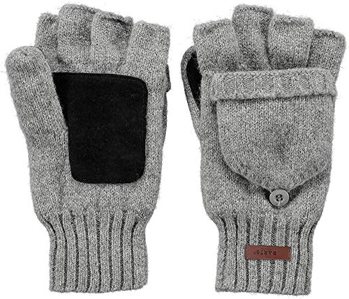 Barts Herren Haakon Bumglove Fäustlinge, Grau (GREY 0002), Large (Herstellergröße: M/L)