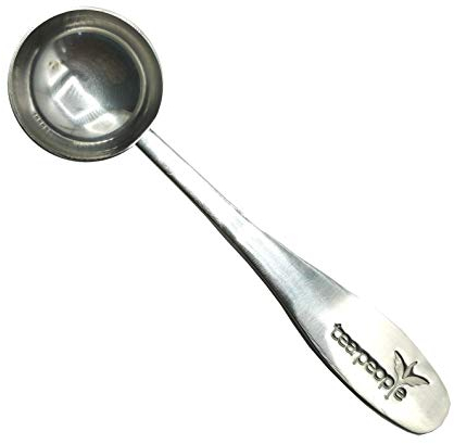 Tea People TMS-TP - Cuchara medidora para té de hojas sueltas, 1 taza de acero inoxidable