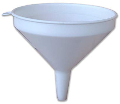 PACK SERVICES SRL Décanter Entonnoir pour PP Ø Globale, 10 cm, Blanc