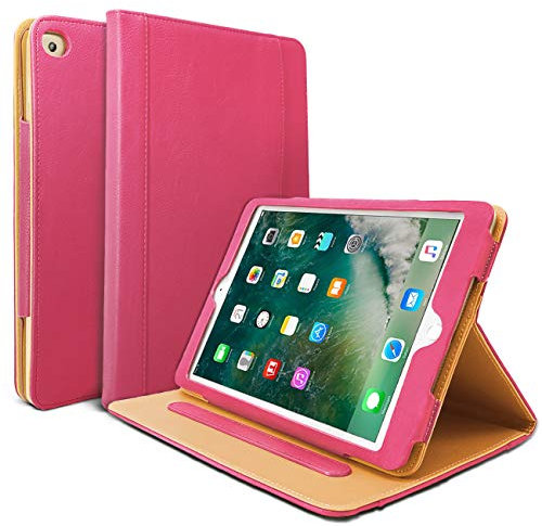 Danycase NP9651 New iPad 2018/2017 9.7 inch Case 5th/6th Generation Auto Sleep/Wake Cover Stand Folio Cover Case for Apple iPad 9.7 inch, Also Fit iPad Air 2 / iPad Air(Pink)